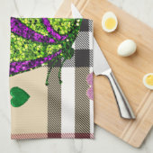 バレンタインデイキッチンハンドタオル、蝶 キッチンタオル (四つ折り)