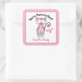 バレンタインデイキャットあなたはパーフェクトキッズ先生 スクエアシール (バッグ)