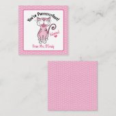 バレンタインデイキャットあなたはパーフェクトキッズ先生 ノートカード (正面/裏面)