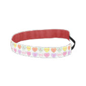 バレンタインデイキャンディハートハートヘッドバンド アスレチックヘッドバンド (右)