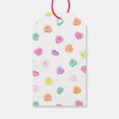 バレンタインデイキャンディハートパターン ギフトタグ (裏面)