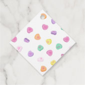 バレンタインデイキャンディハートパターン フェイバータグ (裏面)