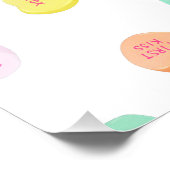 バレンタインデイキャンディハートパターン フォトプリント            (角)