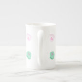 バレンタインデイキャンディハートパターン ボーンチャイナマグカップ (裏面)