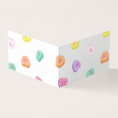 バレンタインデイキャンディハートパターン 名刺 (外部)