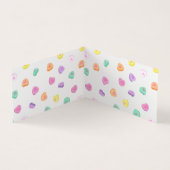 バレンタインデイキャンディハートパターン 名刺 (内部)