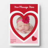 バレンタインデイキャンディハートボックスカスタム写真 フォトプラーク (正面)