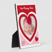 バレンタインデイキャンディハートボックスカスタム写真 フォトプラーク (側面)