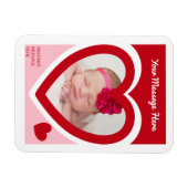 バレンタインデイキャンディハートボックスカスタム写真 マグネット (横)