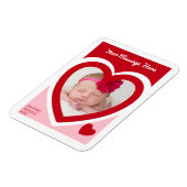 バレンタインデイキャンディハートボックスカスタム写真 マグネット (左側)