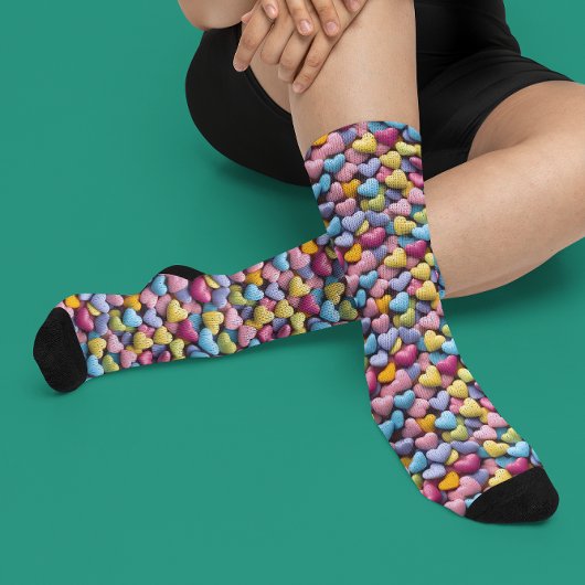 バレンタインデイキャンディハート ソックス