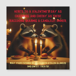 バレンタインデイキャンドルライトディナー磁気カード