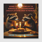 バレンタインデイキャンドルライトディナー磁気カード (正面)