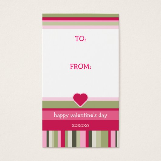 バレンタインデイギフトラベル (正面)