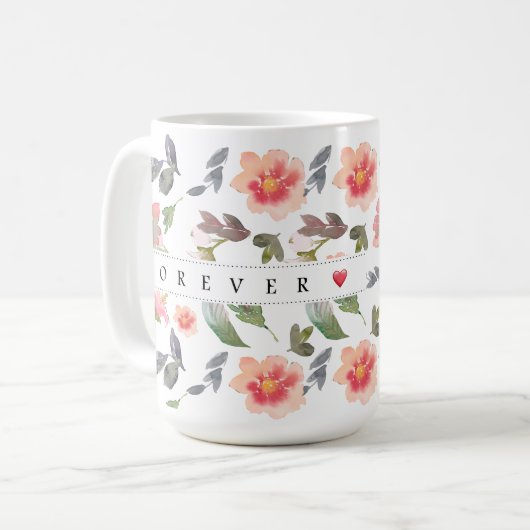 バレンタインデイギフト永遠 コーヒーマグカップ (正面左)