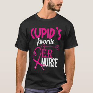 バレンタインデイクピッドお気に入りののERナース Tシャツ
