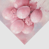 バレンタインデイクマ持ちピンクバルーン 薄葉紙 (詳細)