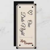 バレンタインデイクーポン編集可能 (正面/裏面)