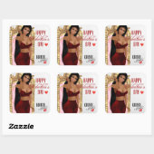 バレンタインデイケシャステッカー スクエアシール (シート)