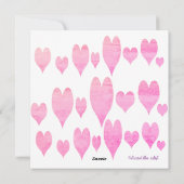 バレンタインデイスイートハートカードウォーター色 シーズンカード (裏面)