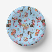 バレンタインデイスクールパーティー ペーパーボウル (正面)