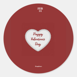 バレンタインデイステッカー – sophiaco ラウンドシール