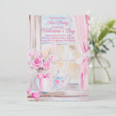 バレンタインデイティーパーティの招待状 招待状 (スタンド正面)