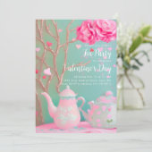 バレンタインデイティーパーティの招待状 案内状 (スタンド正面)