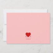 バレンタインデイティーパーティー 招待状 (裏面)