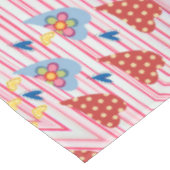 バレンタインデイテーブルクロスハートフローラ ストライプ テーブルクロス (アングル)