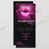 バレンタインデイディスコボール – パーティーラックカード (正面/裏面)