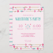 バレンタインデイトライバルハートアローズパーティー 招待状 (正面/裏面)