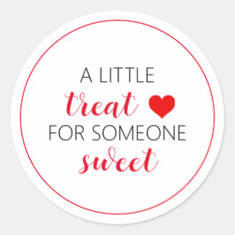 バレンタインデイトリートラベル ラウンドシール