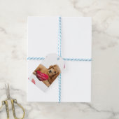 バレンタインデイドッグハートギフトラベル ギフトタグ (より糸付き)