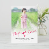 バレンタインデイハグキスハート家族の写真 シーズンカード (スタンド正面)