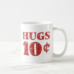 バレンタインデイハグ10セント コーヒーマグカップ