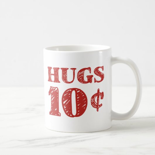 バレンタインデイハグ10セント コーヒーマグカップ (右)