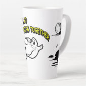 バレンタインデイハロウィンゴーストラテマグ カフェラテマグ (右アングル)