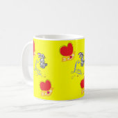 バレンタインデイバニーラビットラブマグ コーヒーマグカップ (正面左)