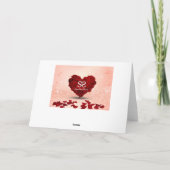 バレンタインデイバラハートブーケ-グリーティングカード シーズンカード (裏面)