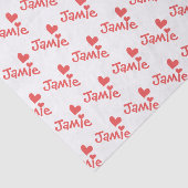 バレンタインデイピンクハートパターン 薄葉紙 (詳細)