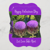 バレンタインデイフラットカード (正面/裏面)