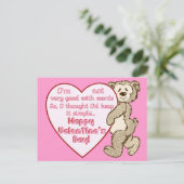 バレンタインデイベアとハートはがき シーズンポストカード (スタンド正面)