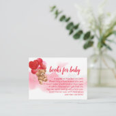 バレンタインデイベアブックベビーカード エンクロージャーカード (スタンド正面)