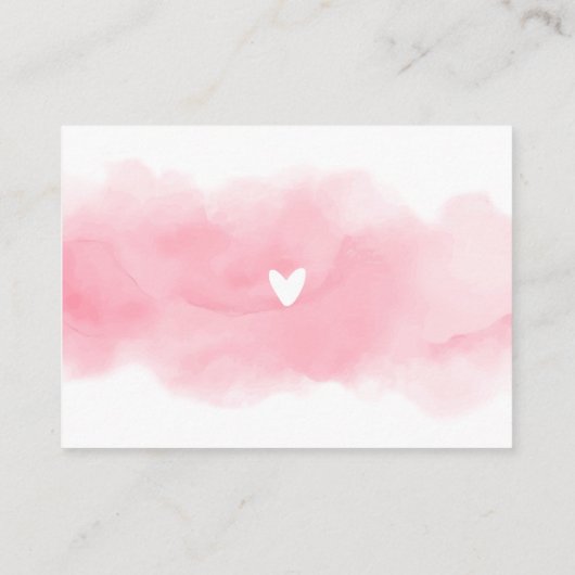 バレンタインデイベアブックベビーカード エンクロージャーカード (裏面)