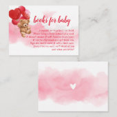 バレンタインデイベアブックベビーカード エンクロージャーカード (正面/裏面)