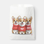 バレンタインデイペンブロークウェルシュコーギードッグ フェイバーバッグ (正面)