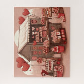 バレンタインデイマーケットレトロ ジグソーパズル (縦)