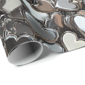 バレンタインデイメタルハート ラッピングペーパー (ロールコーナー)