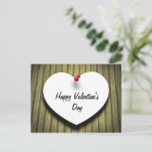 バレンタインデイラブメッセージハートホリディポストカー シーズンポストカード (スタンド正面)